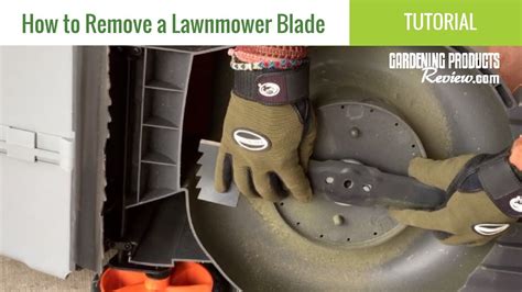 How To Remove And Replace A Lawnmower Blade Youtube