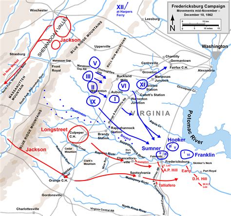 Filefredericksburg Campaign Initial Movementspng Wikimedia Commons