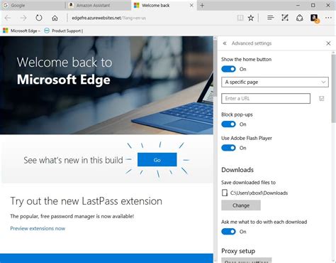 New Features In Microsoft Edge On Windows 10 Anniversary