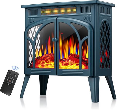Kismile 3d Infrared Electric Fireplace Stove Freestanding
