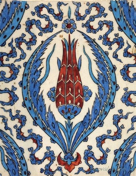 Iznik naturalist tile Tablolar Çini sanatı İslami sanat