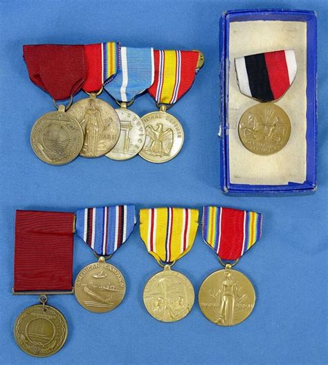 Attributed Wwii Korean War Us Navy Medals Group Griffin Militaria