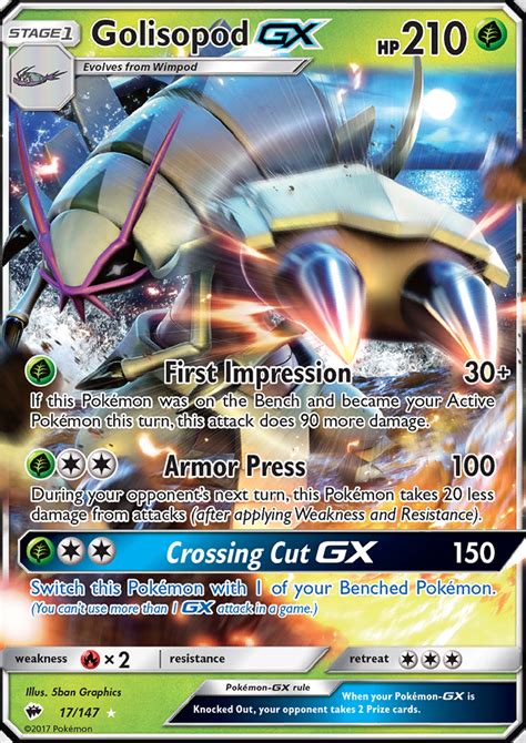 Except for base chansey lv55, all of his cards are weak to psychic. Golisopod GX 17/147 SM Burning Shadows Ultra Rare Holo Pokemon Card NEAR MINT TCG
