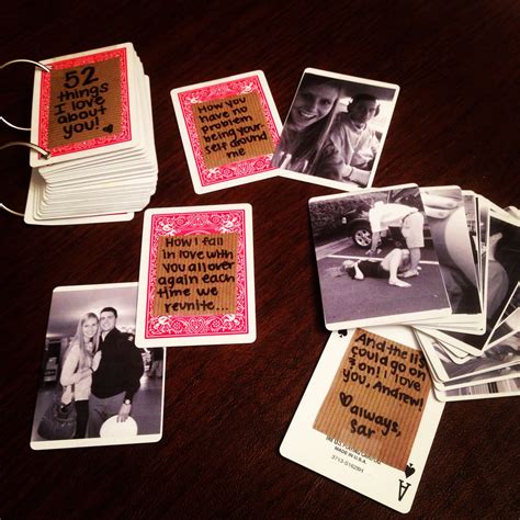 52 Reasons Why I Love You On A Deck Of Cards Anniversary Ideas For Him