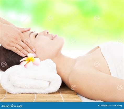 Massage Of Face For Woman In Spa Salon Stock Image Image Of Massage Attractive 36983627