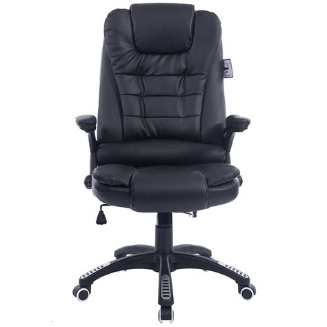 Cherry Tree Furniture Executive Recline Extra Padded Office Chair Black Pu Leather Buy Online