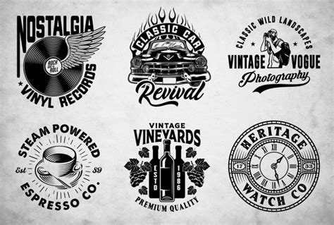Do Black And White Vintage Retro Classic Logo Design By Vintagewizard