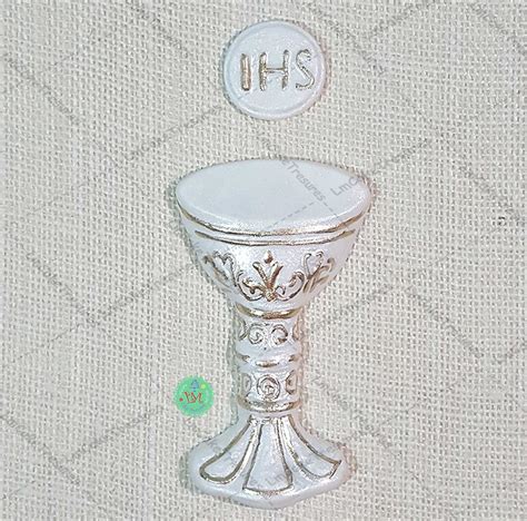 Fondant Chalice With Host Cake Topper Chalice Cake Topper Religious