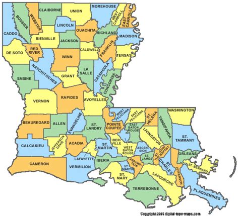 Zip Codes In Louisiana Map