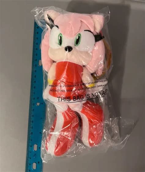 Sanei Sonic The Hedgehog 2012 Amy Rose Plush Doll Japan 2016 Factory