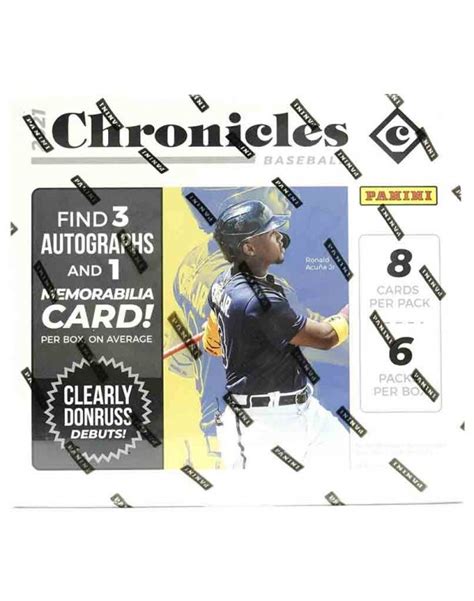 2021 Panini Mlb Baseball Chronicles Hobby Box Diggaz Trading Cards