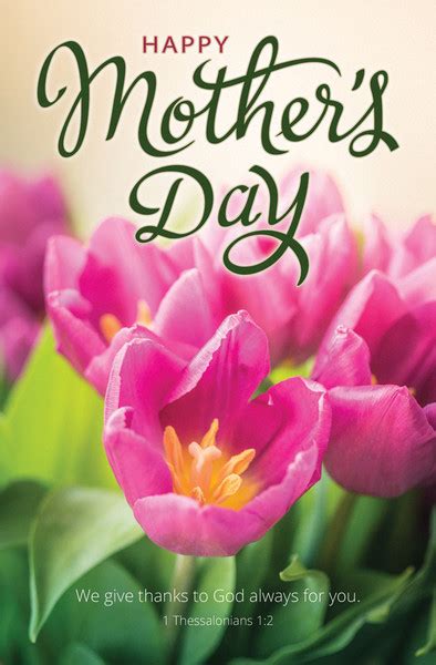 Church Bulletin 11 Mothers Day Give Thanks Pack Of 100
