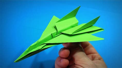 Origami Airplane How To Make A Paper Airplane F 15 Jet Fighter Plane