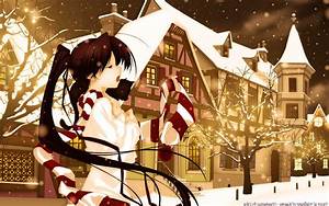 Anime, Anime, Girls, Winter, Snow, Original, Characters