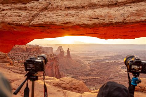 Photographing Mesa Arch At Sunrise In Canyonlands National Park