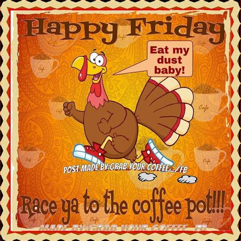 Happy Cafe Fall Thanksgiving Coffee Pot Happy Friday Thankful