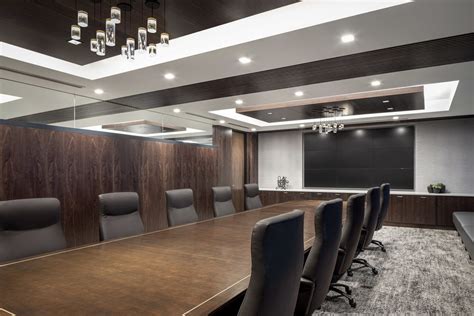 A Thoughtfully Designed Boardroom At Highpoint Resources Corporate