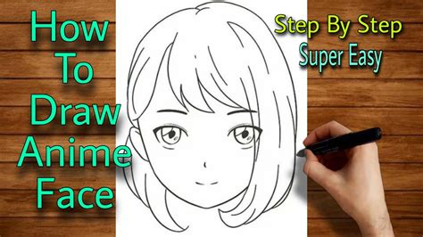 How To Draw Anime Face Easy Anime Drawing Youtube