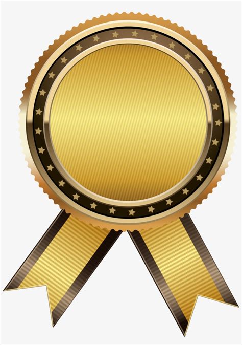 Gold Seal Free Png Clip Art Image Gold Seal With Ribbon Png