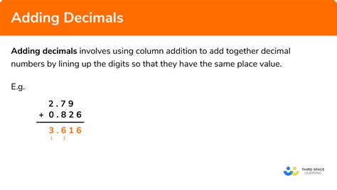 Adding Decimals Gcse Maths Steps Examples And Worksheet