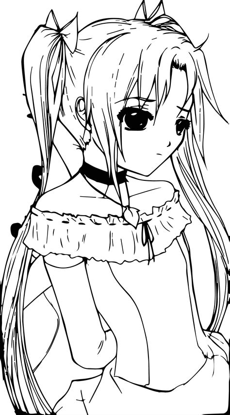 Kleurplaten Manga Coloring Page Mcoloring Manga Coloring Book