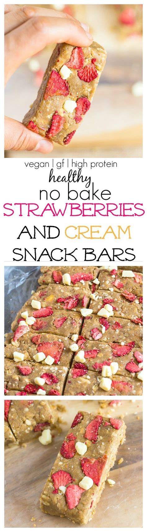 At first glance, traditional chocolate no bake recipes—made with wholesome oatmeal instead of flour—might seem like a healthy choice. Healthy No Bake Strawberries and Cream Snack Bars