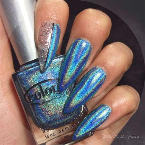 Blue Hologram Polish Gel Polish Manicure Nail Candy Pretty Nail