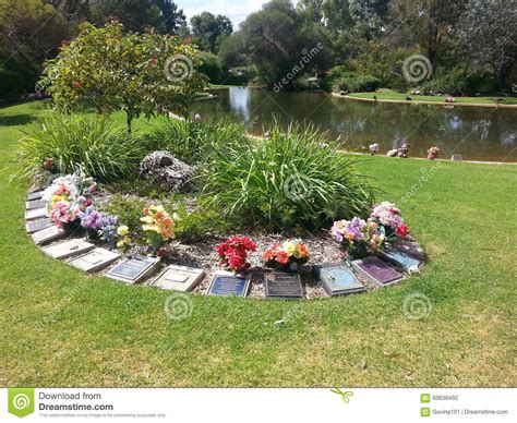 Cemetery And Memorial Gardens Perth Western Australia Editorial