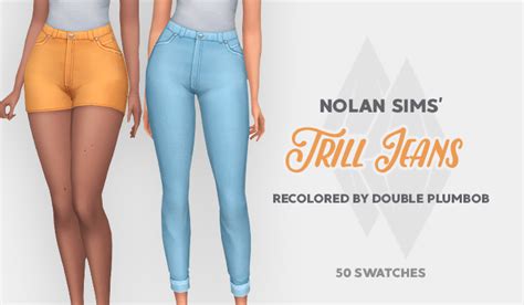 Double Plumbob Nolan Sims Trill Jeans Mmfinds Sims Sims 4