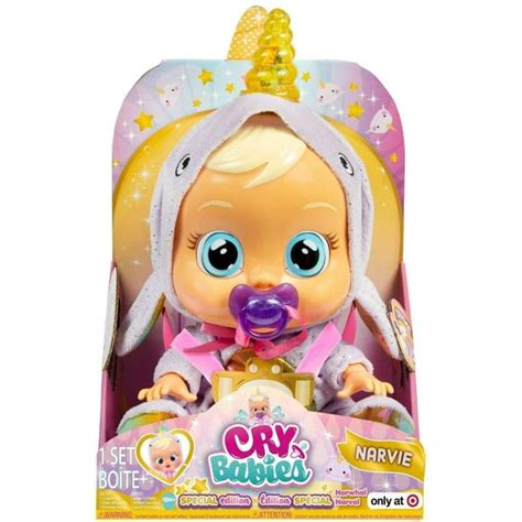 Cry Babies Doll Narvie Special Edition Narwhal Narval Doll Real Tears
