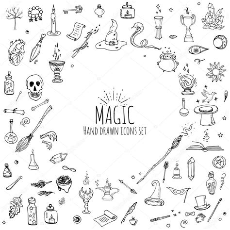 Magic Icons Set — Stock Vector © Natashapankina 106427950