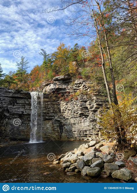 Awosting Falls In Minnewaska State Park Preserve In New York Stock
