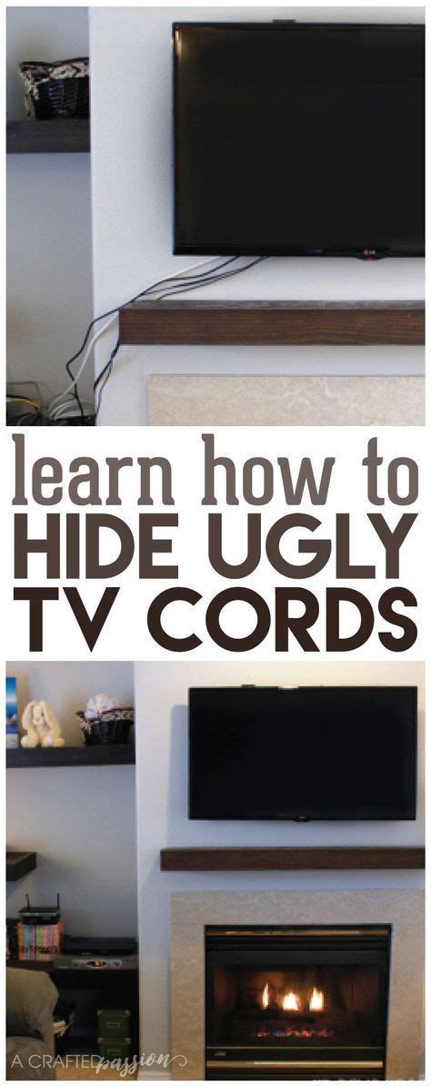 How To Hide Tv Cords Once And For All Hide Tv Cords Easy Home Decor