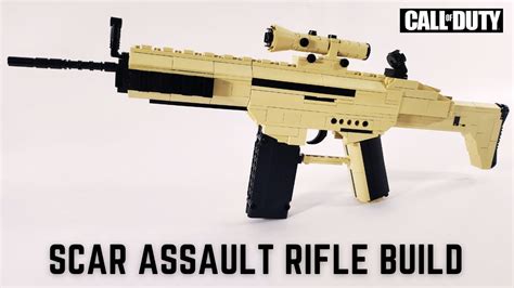 Moc Lego Scar Assault Rifle Build Youtube