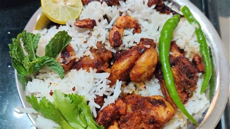 It is made with chicken, rice, spices, saffron, and vegetables. Chicken Fry Piece Biryani inTelugu - YouTube