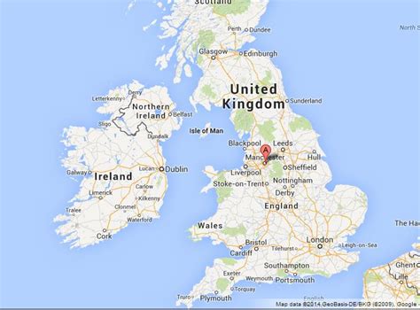 Where Is Manchester On Map Of Uk