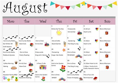 Activities In August