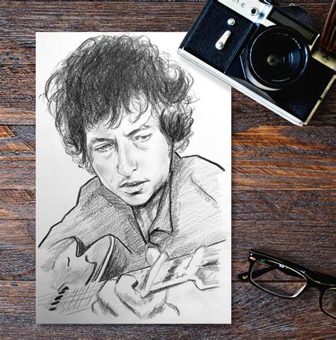 Bob Dylan Nick Paints Surrey Based Artist