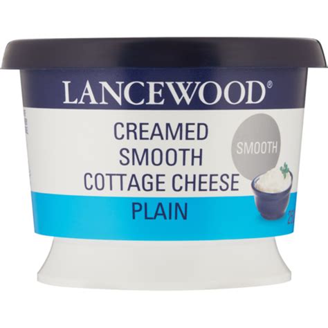 Lancewood Plain Creamed Smooth Cottage Cheese 250g | Cottage Cheese & Soft Cheese | Cheese ...