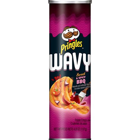Pringles Wavy Sweet And Spicy Bbq Potato Crisps 137g Usa Candy Factory