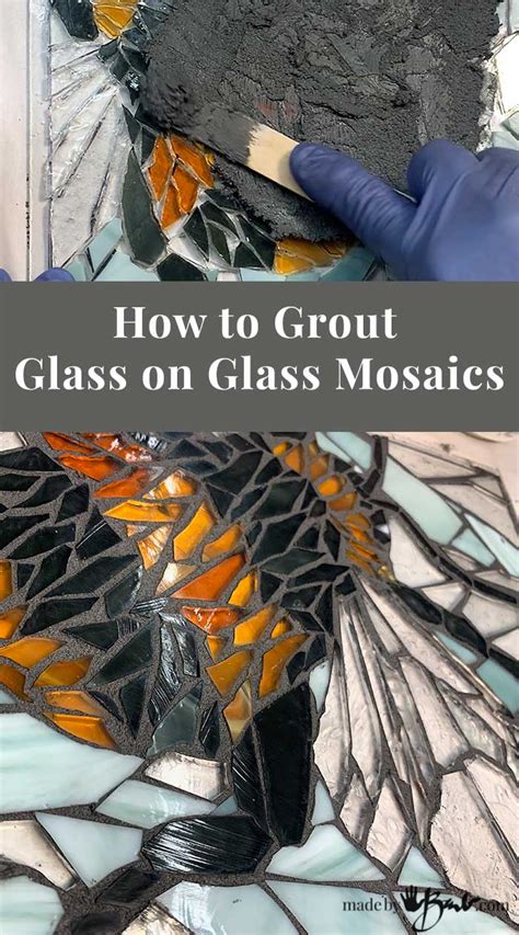 How To Grout Glass On Glass Mosaics In 2023 Mosaic Glass Glass
