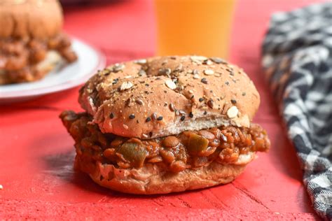 Slow Cooker Lentil Sloppy Joes Thyme And Love