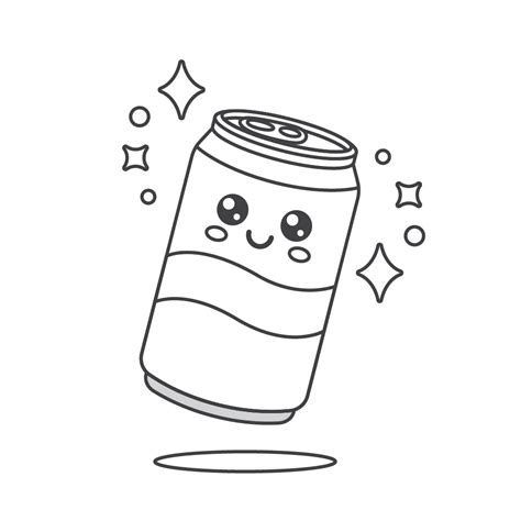 Soda Can Coloring Page Royalty Free Stock Svg Vector And Clip Art