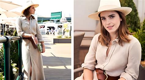 Emma Watson Proves Shes The Ultimate Vintage Fan At Wimbledon T News