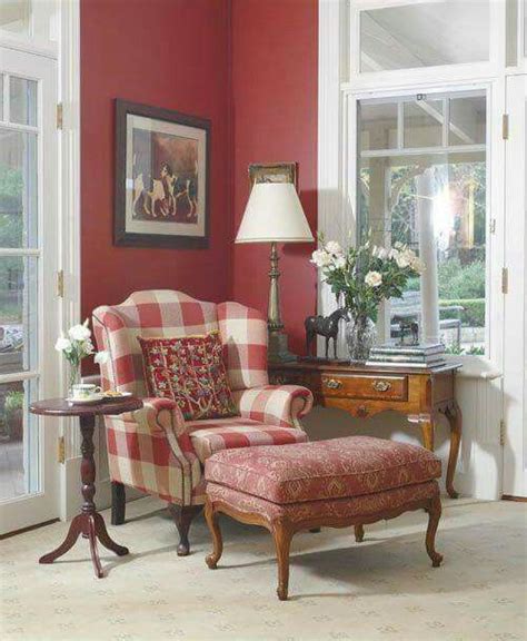 Save 15% in cart on select furniture with code july. Red plaid | Living room red, Country house decor, Country ...