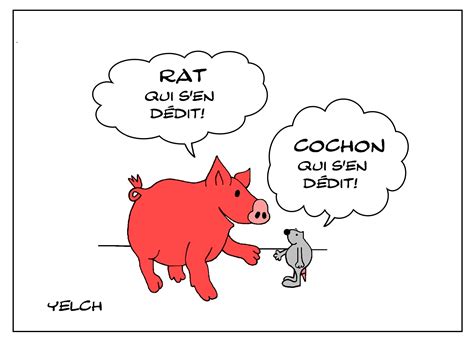 Cochon Qui Sen Dédit Blagues Et Dessins