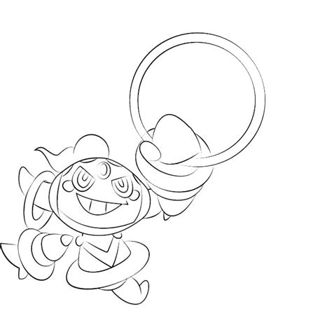 Mega Diancie Hoopa Coloring Page Coloring Pages