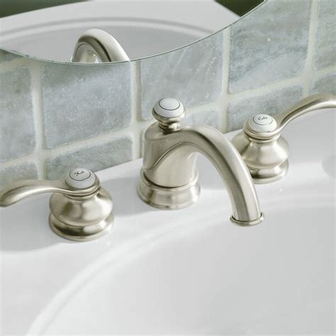 K 12265 4 2BZ CP Kohler Fairfax Widespread Bathroom Faucet With Drain