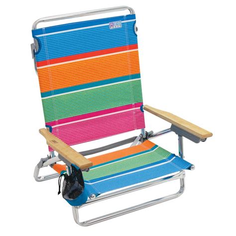 It has a sturdy steel frame that folds flat when not in use, for easy storage. Rio Brands 5-Position Lay-Flat Beach Chair & Reviews | Wayfair