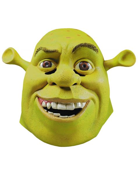 Deluxe Shrek Mask Green Ogre Costume Accessory
